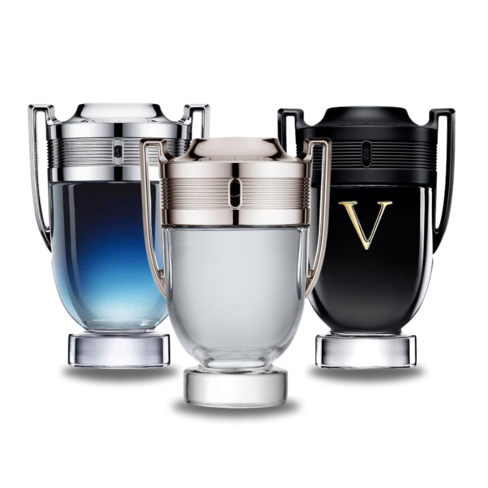 3 Parfums Paco Rabanne INVICTUS LEGEND, Paco Rabanne INVICTUS et Paco Rabanne INVICTUS VICTORY (Eau de Parfum) 100ml  - Pour hommes